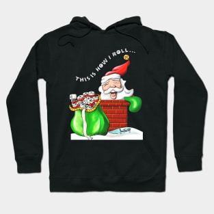 Santa Claus with Toilet Paper Gift V3 Hoodie